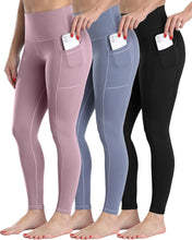 CHRLEISURE Fleece Lined Leggings Women with Pockets - Winter Warm Thermal Thick Tights High Waisted Yoga Pants