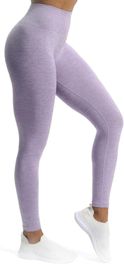 Aoxjox Women'S High Waist Workout Gym Vital Seamless Leggings Yoga Pants