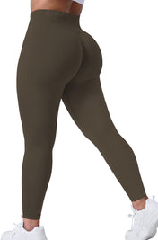 VOYJOY Seamless Leggings for Women High Waist Yoga Pants Scrunch Butt Lifting Elastic Tights
