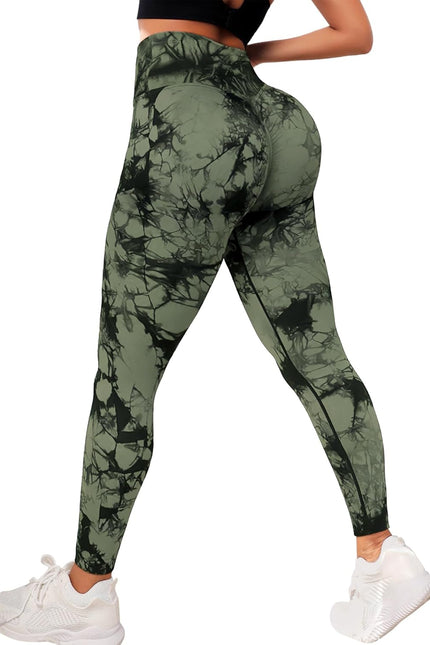 JGS1996 Hidden Scrunch Butt Lifting Leggings for Women Tummy Control High Waisted Workout Gym Seamless Impact Yoga Pants