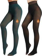 Fleece Lined Tights Sheer Women - Fake Translucent Warm Pantyhose Leggings Sheer Thick Tights for Winter