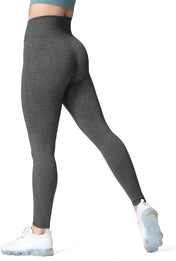 Aoxjox Women'S High Waist Workout Gym Vital Seamless Leggings Yoga Pants