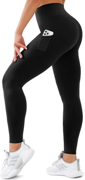 High Waisted Leggings for Women Tummy Control Buttery Soft Yoga Pants Womens Gym Workout Running Leggings