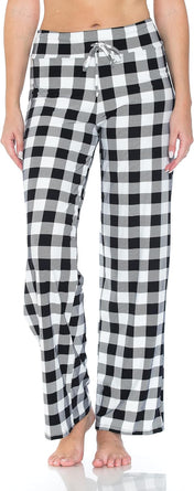 Leggings Depot Women'S Drawstring Pajama Pants Wide Leg Casual Comfy Sleepwear for Lounge and Yoga