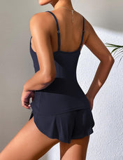 Ekouaer Women Pajamas Set Cami Sleepwear Lingerie V Neck Soft PJS Set with Shorts S-XXL