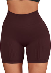 SUUKSESS Women Ribbed Seamless Leggings High Waisted Workout Gym Yoga Pants