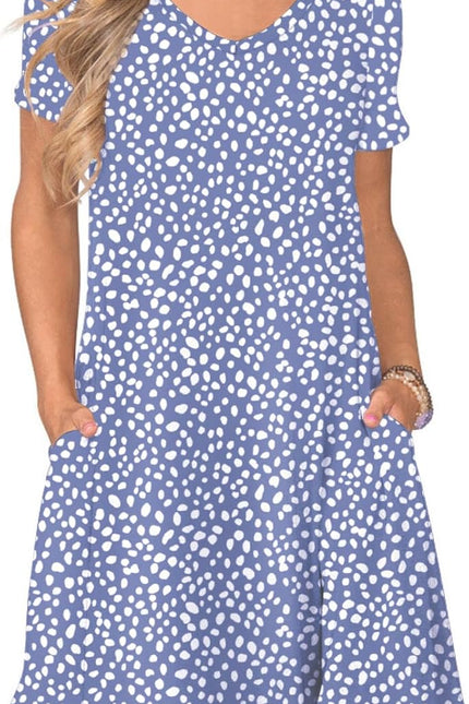 Women'S Casual T Shirt Dress Summer Short Sleeve Swing Dresses with Pockets