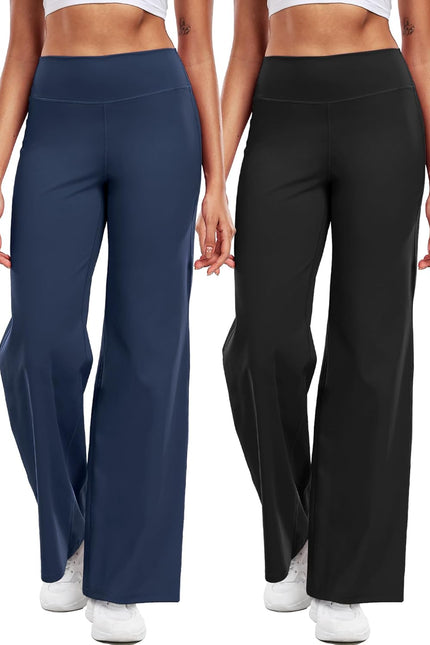 CADMUS Yoga Pants for Women Wide Leg Trousers High Waist Stretch Casual Lounge Sweatpants