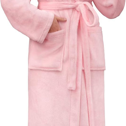 Cozy lightweight women’s long robe for lounging and spa