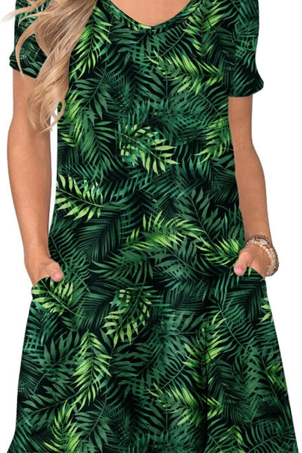 Women'S Casual T Shirt Dress Summer Short Sleeve Swing Dresses with Pockets